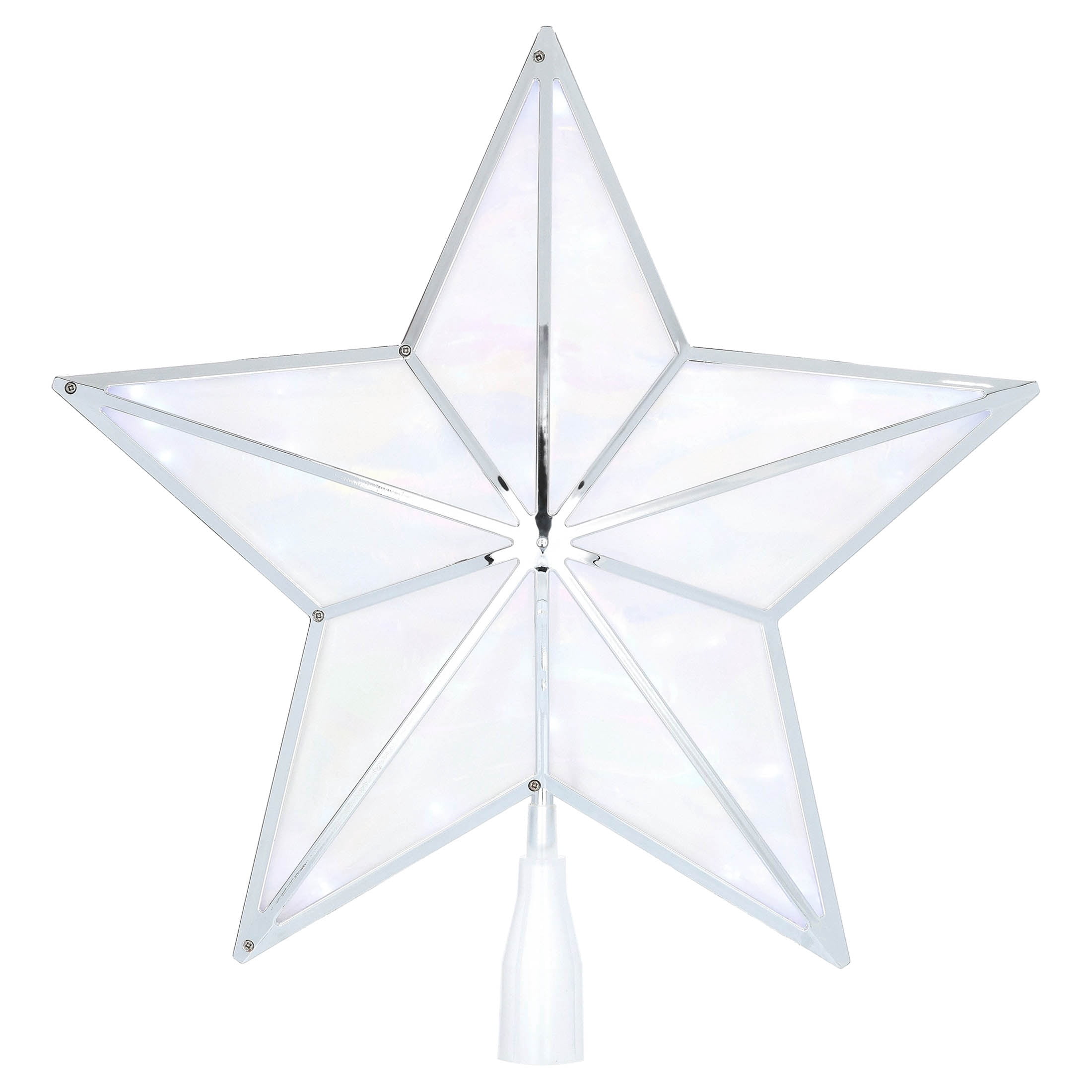 LED Star Christmas Tree Topper, Iridescent, 14.75", by Holiday Time