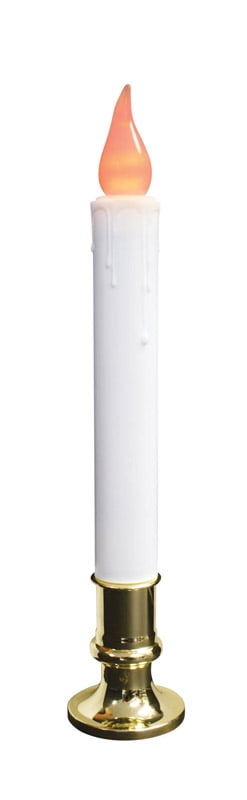 Golden White 9'' Flameless LED Flickering Candle
