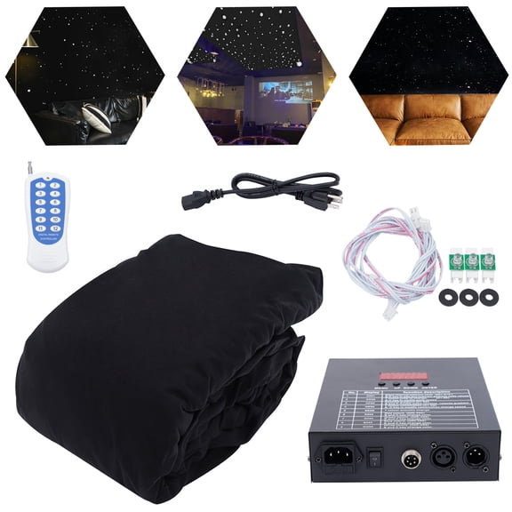LED Background 3mx4m RGBW LED Star Cloth DMX Control Star Curtain For Wedding Party Band DJ Event Stage Show