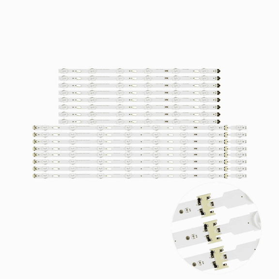 LED Backlight Strips For Samsung UN60JU6390F UN60JU6400FXZA UN60JU6500F UN60JU6500FXZA UN60JU6500G UN60JU7090F UN60JU7100F UN60KU6270 UN60KU6300FXZA UN60KU630DFXZA BN96-39663A 39664A V5DU-600DCA-R1