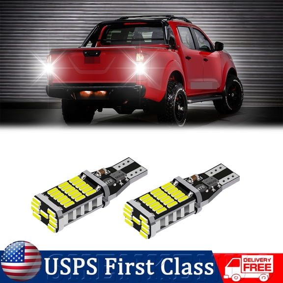 LED Backup Reverse Light Bulbs 6000K WHITE 921 for Nissan Frontier Altima Titan