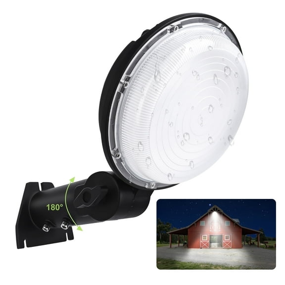 OHHANI Barn Light, 120W 20000LM, Outdoor Dusk to Dawn Security Light, IP66 Waterproof, 6500K Daylight, 180° Adjustable, Suitable for Yard, Farm, Barn