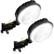LED Barn Light 2 Packs, 150W 20000LM Yard Area Lights Dusk to Dawn Outdoor Lighting with Photocell 6500K Adjustable Angle Daylight IP66 Waterproof Street Lights for Farmhouse/Garage