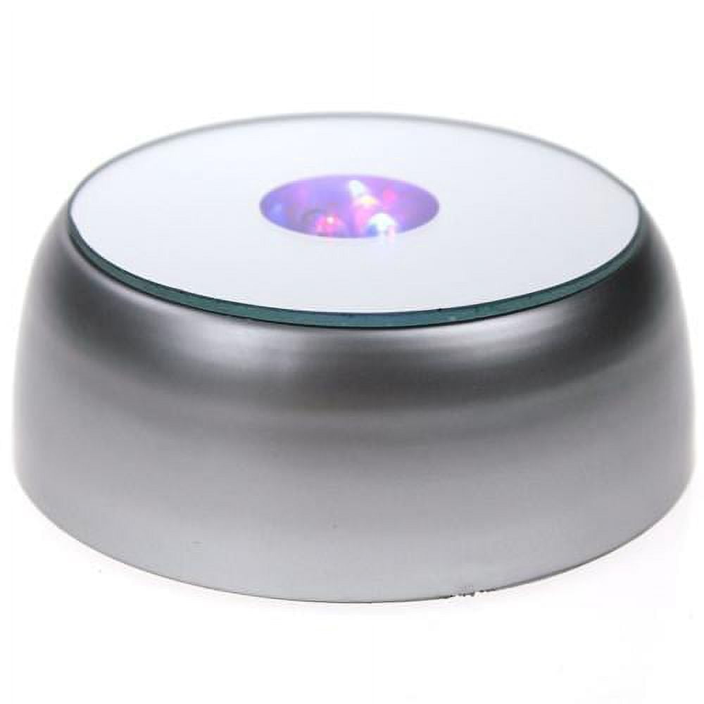 Three Led Base Light LED Base Light Round with Mirror, 3-1/2-inch, Multi Color - Walmart.com