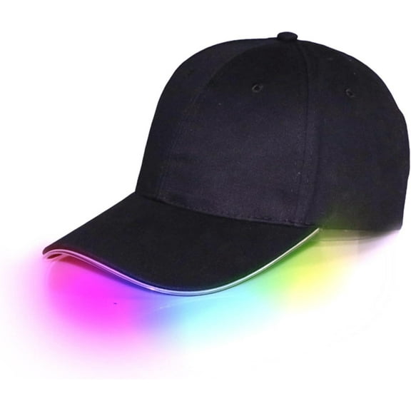 LED Baseball Cap,Festival Hat Party Outfit, Rechargeable Adjustable Unisex Baseball Cap for Festival Club Stage Hip-hop Performance
