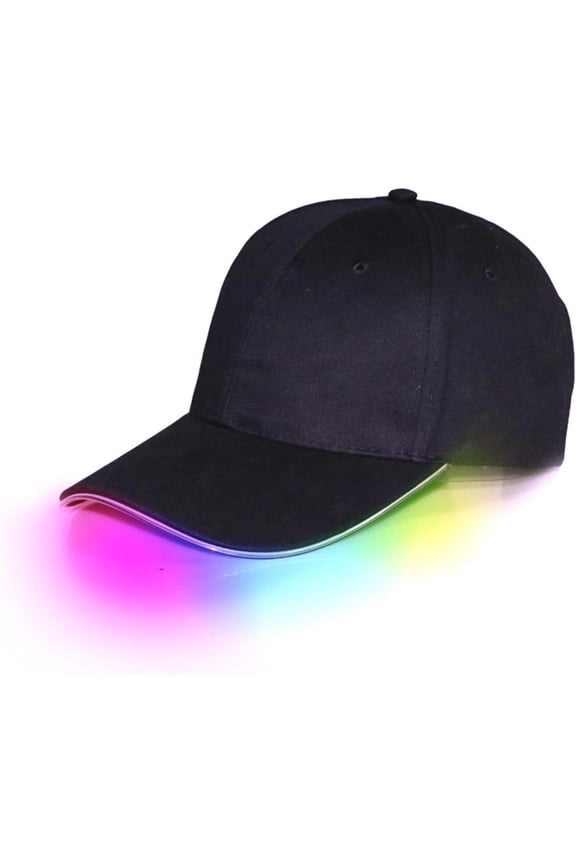 LED Baseball Cap,Festival Hat Party Outfit, Rechargeable Adjustable Unisex Baseball Cap for Festival Club Stage Hip-hop Performance