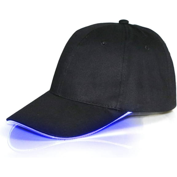 LED Baseball Cap,Festival Hat Party Outfit, Rechargeable Adjustable Unisex Baseball Cap for Festival Club Stage Hip-hop Performance
