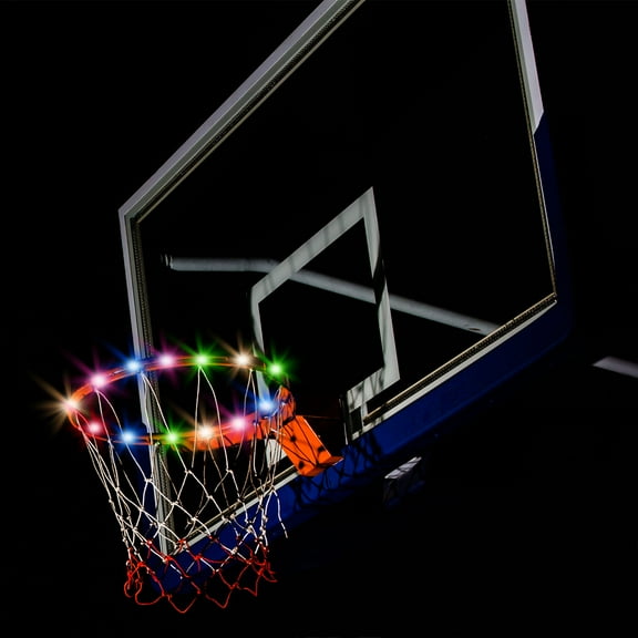 LED Basketball Hoop Light, Remote Control Light Up Basketball Rim Light 17 Colors Waterproof LED Lights for Outdoor