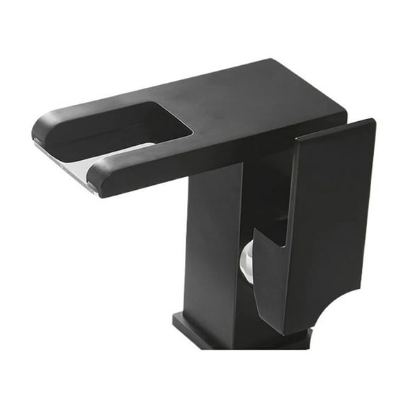 LED Bathroom Faucet Waterfall Black/Chrome/Gold Modern Single Handle, 1 Hole Deck Mount Mixer Tap Commercial Lever Basin Vanity