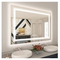 thumbnail image 1 of LED Bathroom Mirror 36x32 Inch with RGB Backlit and Front Light, Stepless Dimmable Vanity Mirror with Anti-Fog, Memory Function, Shatter-Proof Glass for Modern Bathrooms, 1 of 6
