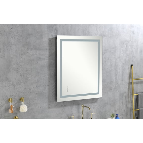 LED Bathroom Mirror 40 "x 36" with Front and Backlight, Large Dimmable Wall Mirrors with Anti-Fog, Memory, 3 Colors, LED Vanity Mirror