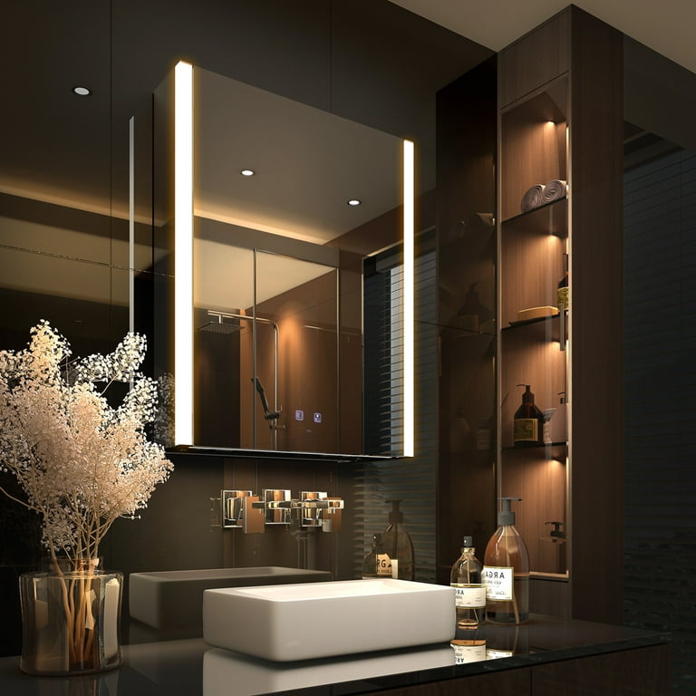 Bathroom mirror with socket hot sale