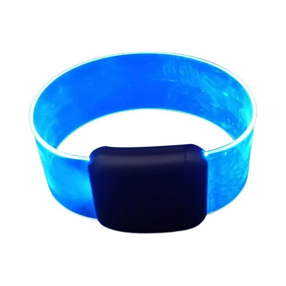 LED Battery Luminous Bracelet Rning Armband Flashing Lightband O8J6 P5C3