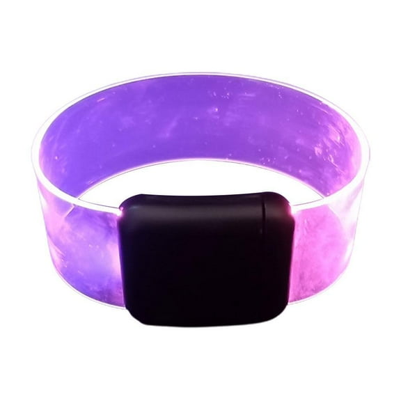 LED Battery Luminous Bracelet Running Armband Flashing Lightband Safety W9P2