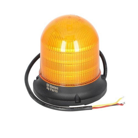 LED Beacon Light - 6 Function Fixed Flat Mount Dome Top