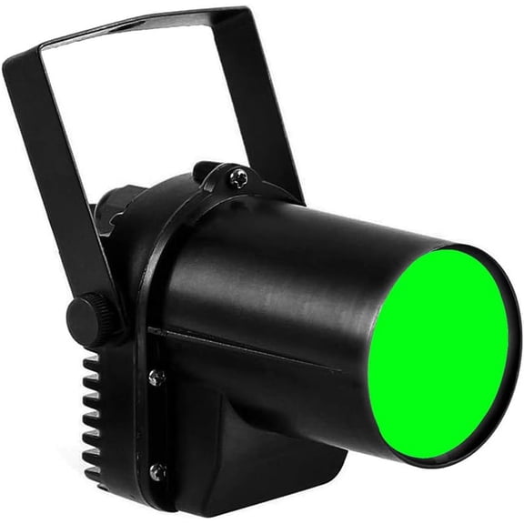 LED Beam Pinspot Stage Light DJ Mirror Spotlight for Dance Party Wedding DJ Disco Show Mirror Ball Lighting (Green)