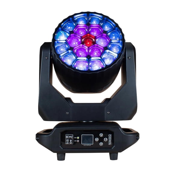 LED Beam+Wash Big Bees Eyes 19x40W/19x20W RGBW Zoom Moving Head Lighting DJ Disco Stage Effect Equipment