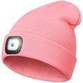 thumbnail image 1 of LED Beanie Hat with Light,Unisex USB Rechargeable Hands Free 4 LED Headlamp Cap for Dad Him Husband, 1 of 8