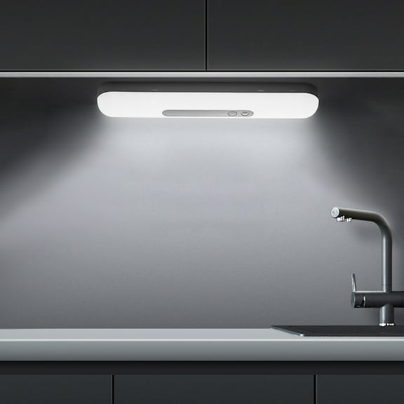 LED Bedroom Body Sensor Light | Rechargeable Wireless LED Strip | Magnetic Self-Adhesive Cabinet & Closet Lighting | Adjustable Brightness | Warm & White Modes | 7.1in | USB Powered | Indoor/Outdoor