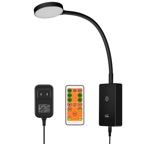 Adjustable Integrated LED Bedside Reading Light with Remote Control for Indoor,Wall Mounted Lamp,Timer Auto OFF