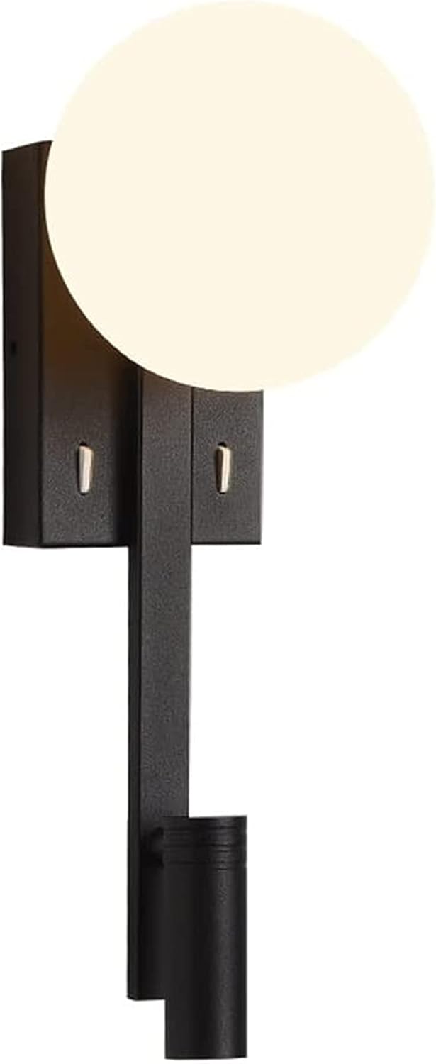NICRX Modern Brass Wall Light With SwitchRotatable Bedside Lamp,Adjustable LED Sconce With 3 Color Temperatures,Indoor Wall Lamp For Bedroom,Living Room,Hallway,Hotel Use (B - View #11