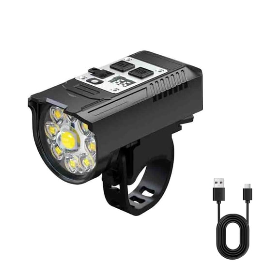 LED Bicycle Front Light Super Bright Bicycle Light Dual Light Source High Brightness Bike Flashlight Intelligent Sensor Bicycle Head Light Cycling Accessories