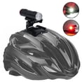 thumbnail image 1 of LED Bicycle Helmet Light Headlight 360 Degree, Rechargeable Rack Mounting Biker Flashlight Warming Light for Outdoor, 2 in 1 High Beam Rear Light Lamp, 1 of 7