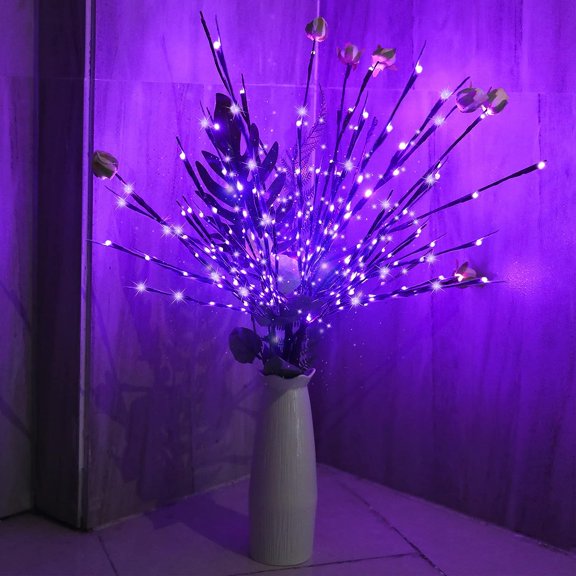 LED Birch Branch Festive Lights Christmas Tree Branch Fairy Garland Light Party Wedding Decoration Twig Dinner Table Lamp