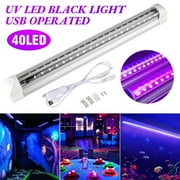 LED Black Lights, GYDEK 10W USB UV Blacklight Bar Glow in The Dark for Party Body Paint Stage Lighting