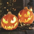 thumbnail image 1 of LED Blow Mold Pumpkin Light Style C Durable Outdoor Halloween Lantern Decor, 1 of 9