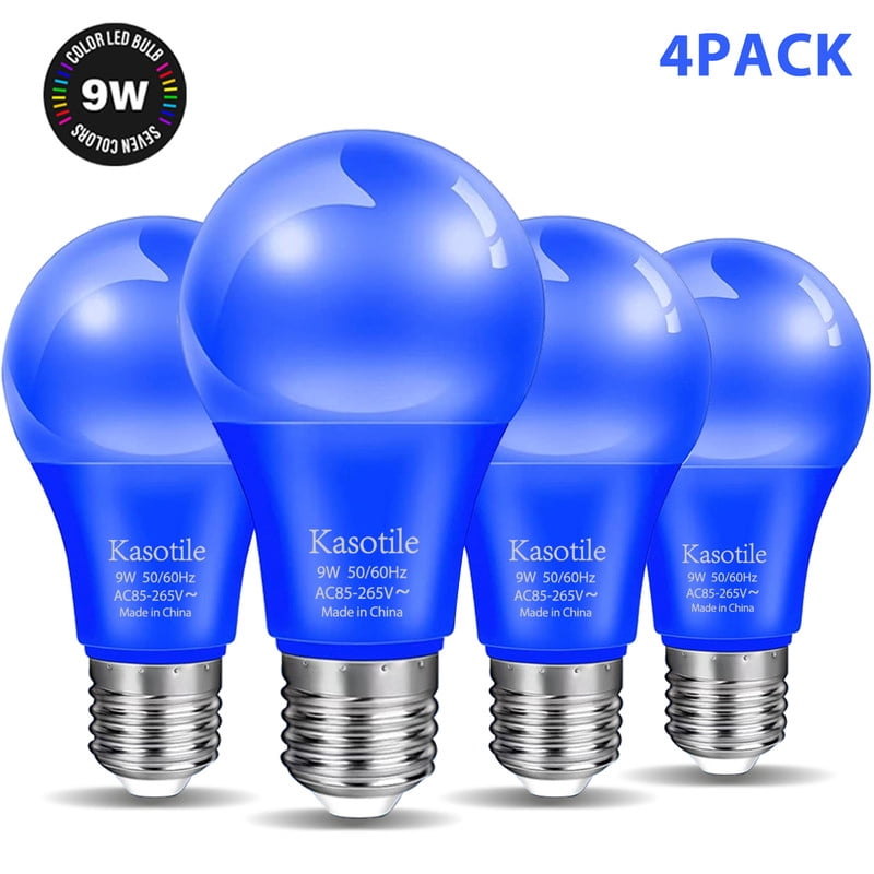 LED Blue Light Bulb, 9W (80w Equivalent), A19 E26 AC85-265V, LED ...