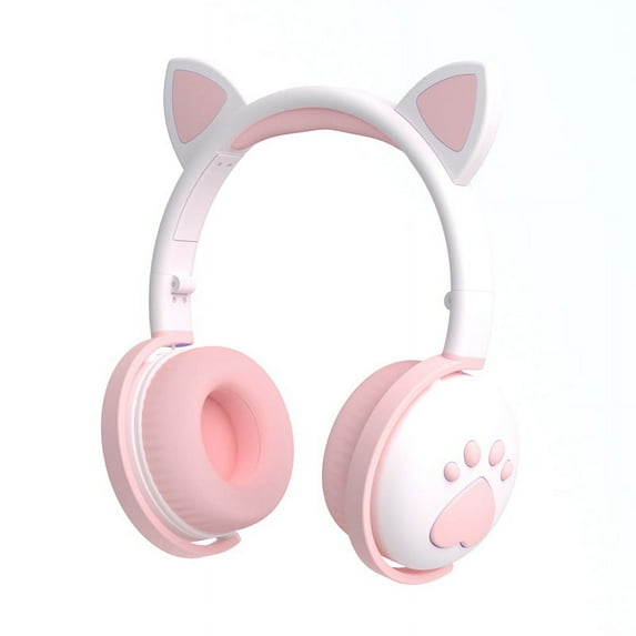 LED Bluetooth 5.0 Cat Headphone w/ Microphone