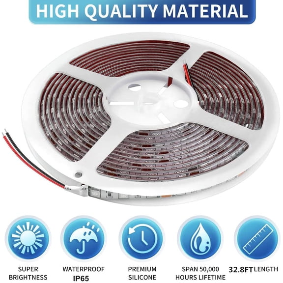 LED Boat Strip Lights, 32.8FT Marine Pontoon Led Lights, Waterproof Boats Interior Light, Under Gunnel Light, Boats Deck Lighting, Night Fishing Lighting for Pontoon Bass Fishing Yacht Kayak (White)