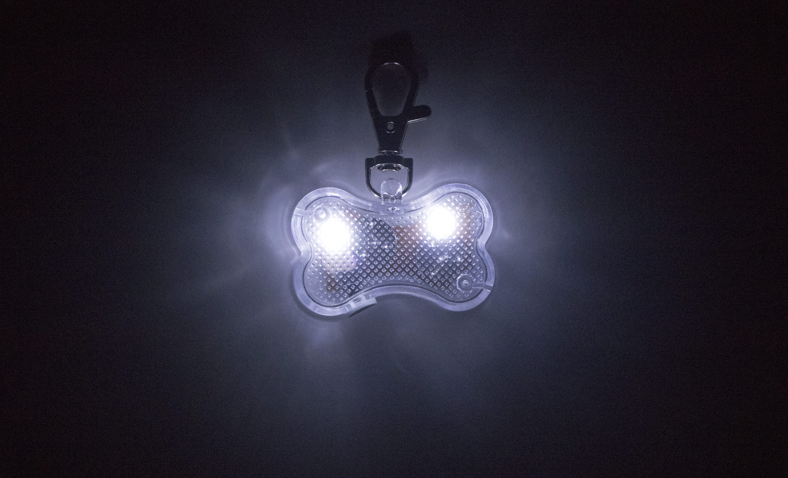 LED Bone Shaped Collar Charm, Multiple Colors Available