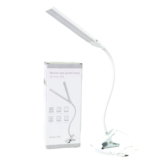 LED Book Light, Head 32 LED Reading Light 180 Adjustable Clip Desk Lamp Flexible Gooseneck for Reading in Bed, Eye-Care Eye Protection, 3 Color Modes, Rechargeable