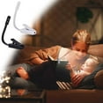 thumbnail image 1 of LED Book Light for Reading in Bed | Rechargeable USB Clip-On Lamp, Eye Protection, 3 Brightness Levels, 3000-6000K Adjustable, Lightweight, Portable, Flexible Gooseneck, 50-Hour Battery, Plastic, 1 of 3