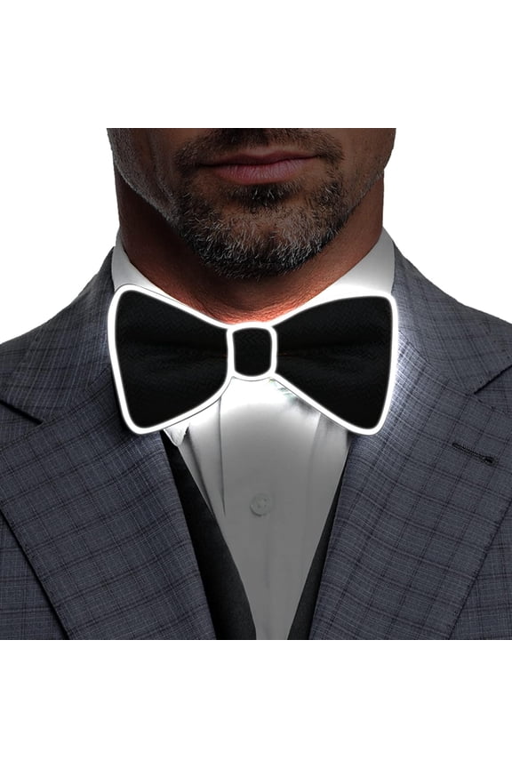 LED Bow Tie Light Up Bow Tie LED Bow Tie Adjustable Light Up Bow Tie, Novelty Bow Tie Party Glowing LED Tie