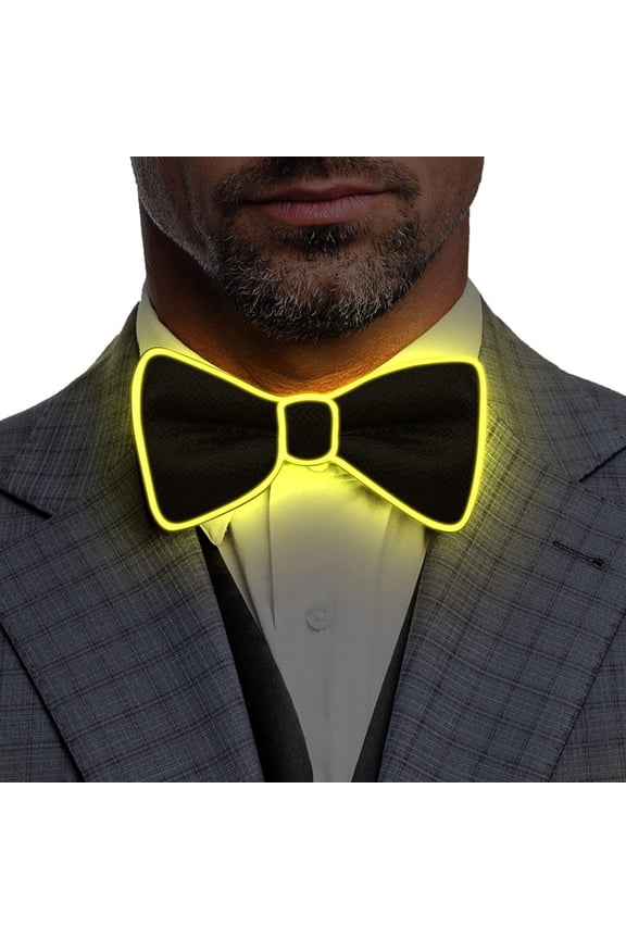 LED Bow Tie Light Up Bow Tie LED Bow Tie Adjustable Light Up Bow Tie, Novelty Bow Tie Party Glowing LED Tie