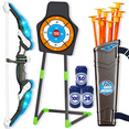 thumbnail image 1 of LED Bow and Arrow for Kids Light Up Archery Toy Set with 10 Suction Cup Arrows 3 Target & Quiver Indoor Outdoor Garden Toys for Boys and Girls Blue, 1 of 7