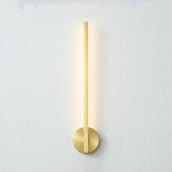 LED Brass Wall Light Nordic Geometric Wall Sconce Lighting, Modern Vanity Wall Mounted Lamp, Natural White Flush Mount Wall Lamps for Living Room Bedroom Dressing Table