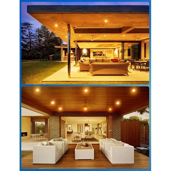 LED Bug Lights for Outside, 12W Yellow Bug Light Bulbs Outdoor, 100Watt Equivalent PAR30 Flood Light Bulbs for Porch Patio Courtyard, Non-Dimmable, 2 Pack
