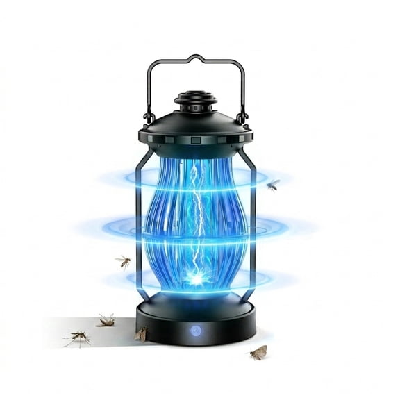 LED Bug Zapper Cordless Portable Hanging illumination Electric Mosquito Fly Killer Trap (1 Pack)