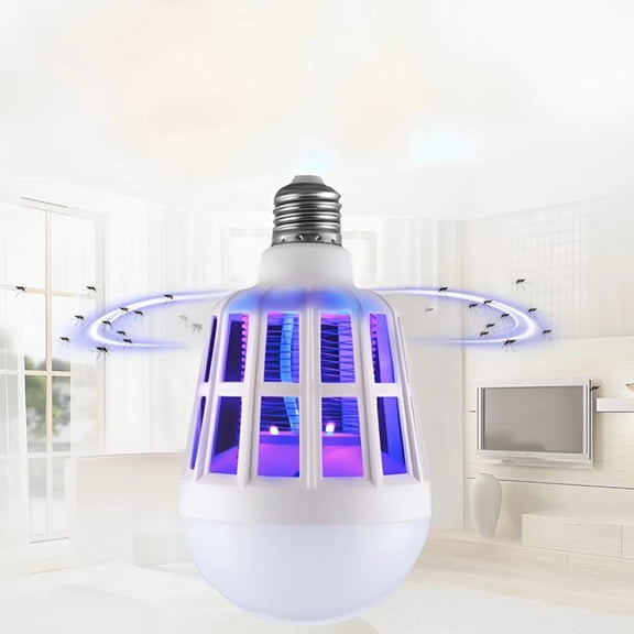 LED Bug Zapper Light Bulb Dual Purpose Lighting & Insect Killer, Pest Trap for Mosquito, Fly, Fruit Fly and Other Bugs