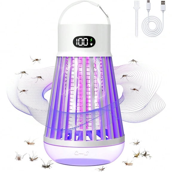 LED Bug Zappers Indoor Outdoor Mosquito Zappers Waterproof 2000V Bug Light Trap For Home Kitchen