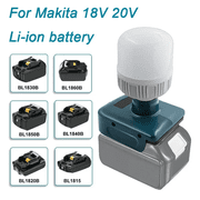 LED Bulb 12W Work Light for Ma*kita Li-ion Battery 18 VLed Light Bulbs Protable Low Voltages Lamp Lighting Camp Outdoor