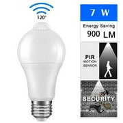 LED Bulb 3000K/6500K High Brightness Non-Glaring Heat-Resistant Easy Installation Energy-saving 2 Styles Non-Dimmable PIR Motion Sensor Light Bulb for Home