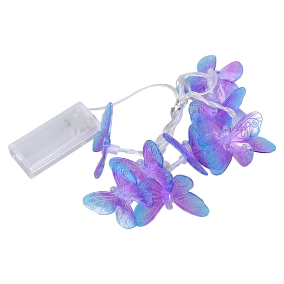 LED Butterfly LED Lights String Battery Outdoor Fairy Night Lamp Room Garland Curtain Girls Brithday Wedding Party Decor