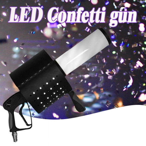 LED CO2 JET Confetti Cannon Gun Machine Colorful Launcher Stage Wedding Show