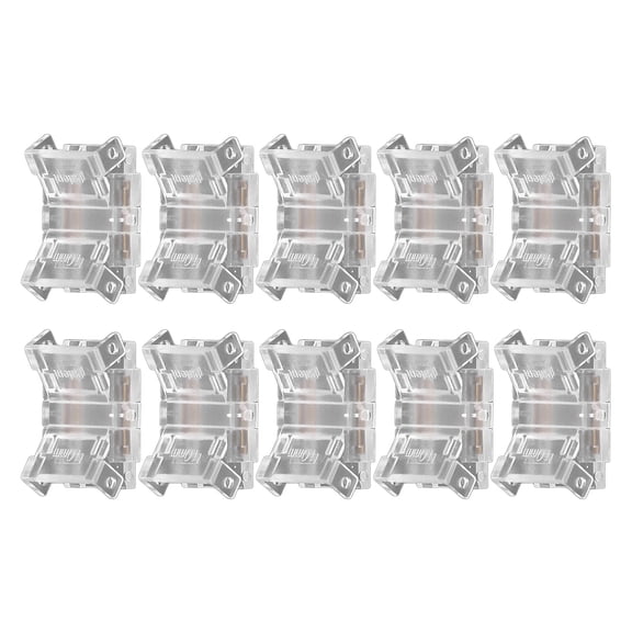 LED COB Strip Light Connectors, 2Pin, 10mm Width, Solderless For Quick Installation