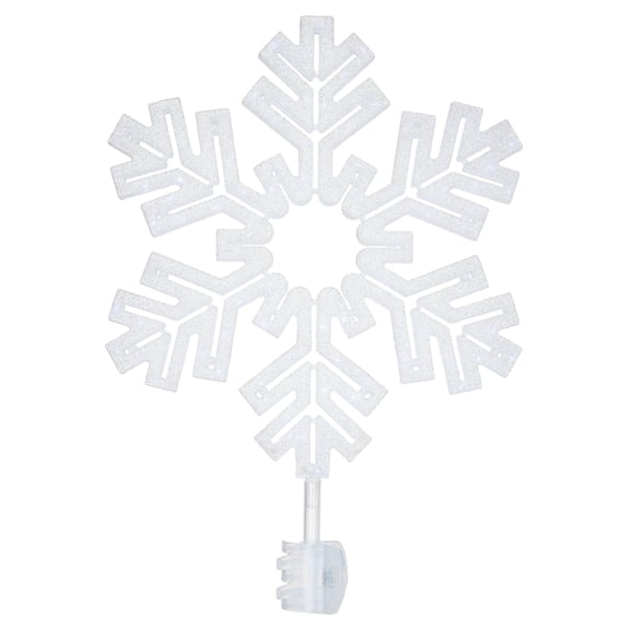 LED Snowflake Christmas Tree Topper, Cool White, 15.25", by Holiday Time
